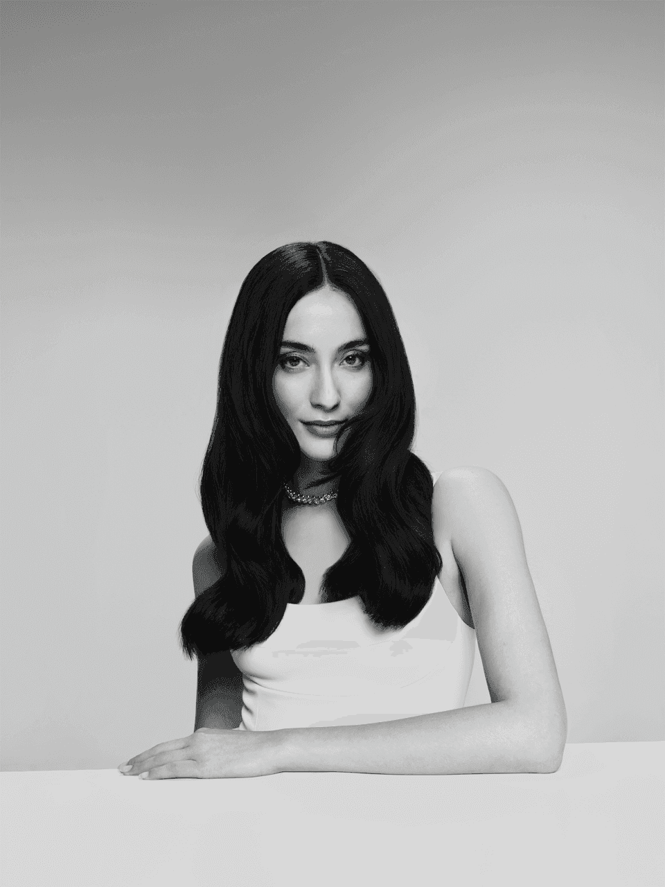 brushed hair
