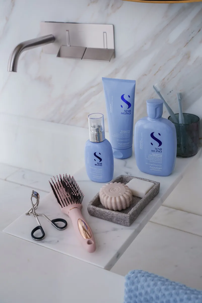 Semi di lino Density products in the bathroom